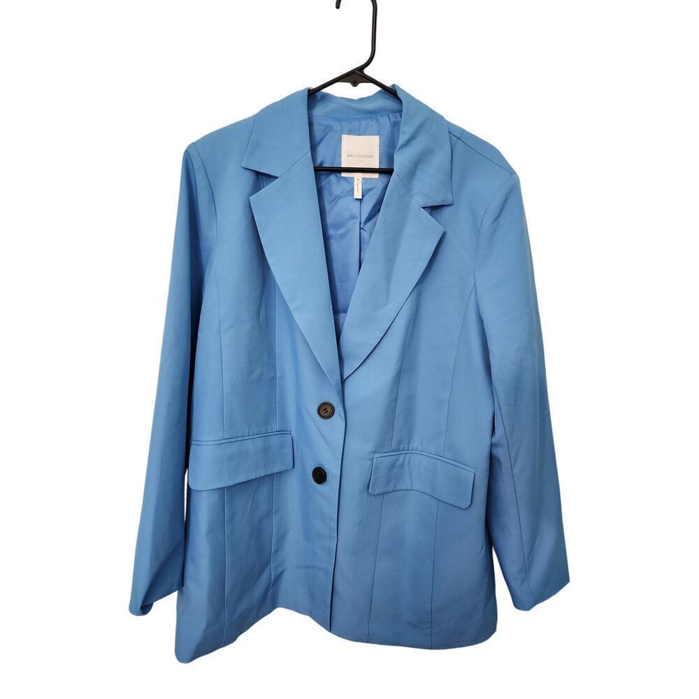 NEW! Avec Les Filles Binx Pocketed Blazer Electric Blue, NWT, Size XL